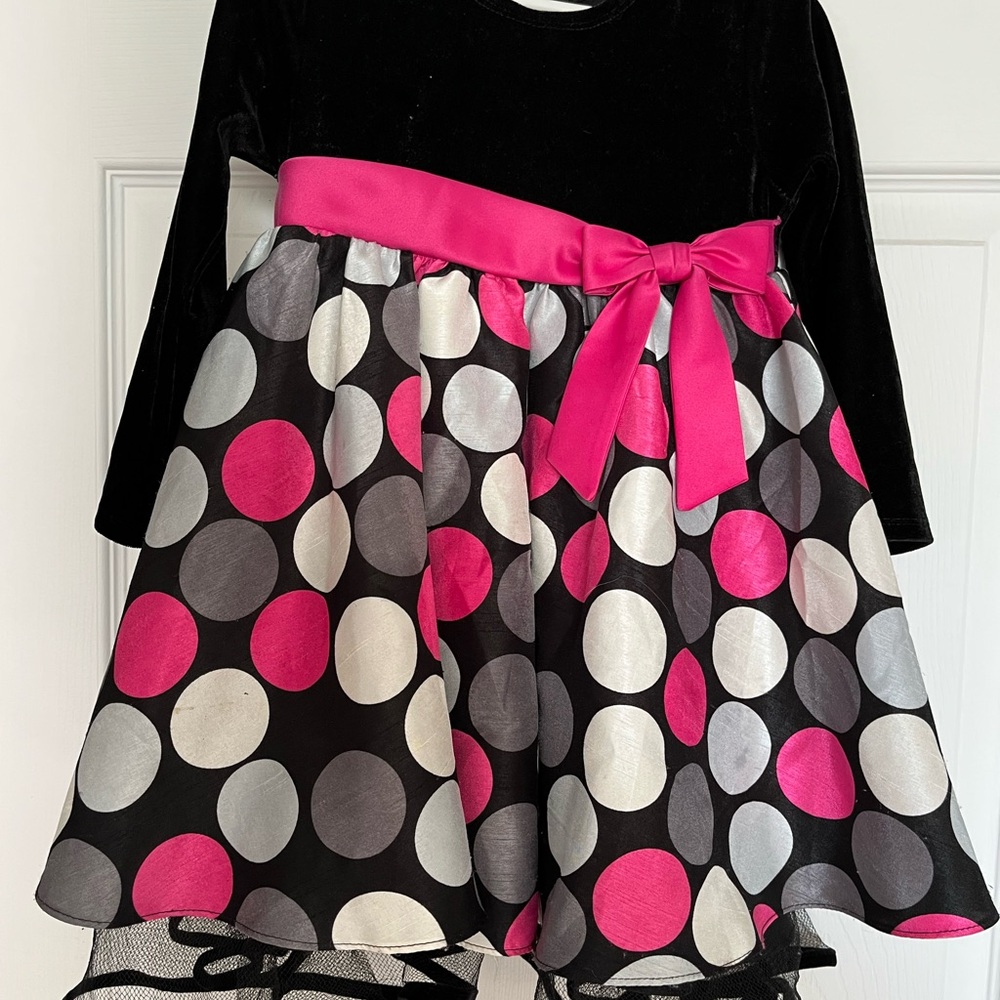 Bonnie Baby Black Velvet Dress